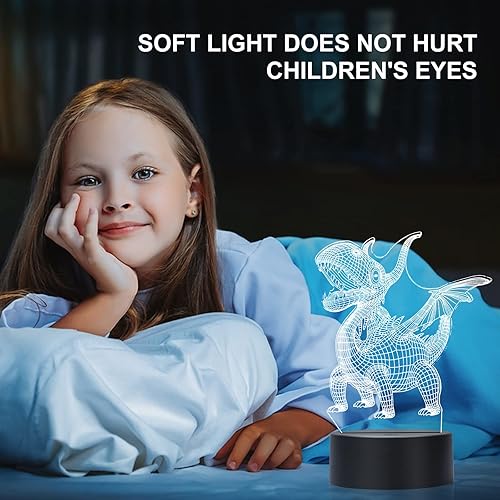 Miniatura 10 de Sombrero para niños, luz nocturna de tortuga para niños, lámpara de noche de ilusión 3D, lámpara de mesa LED USB, luces reguladoras de intensidad