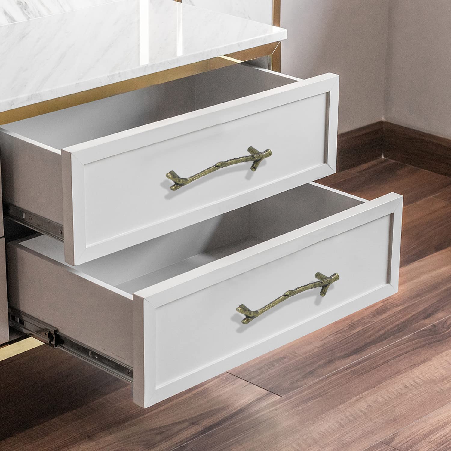 boho dresser handles Soild Brass boho rainbow Cabinet Pulls