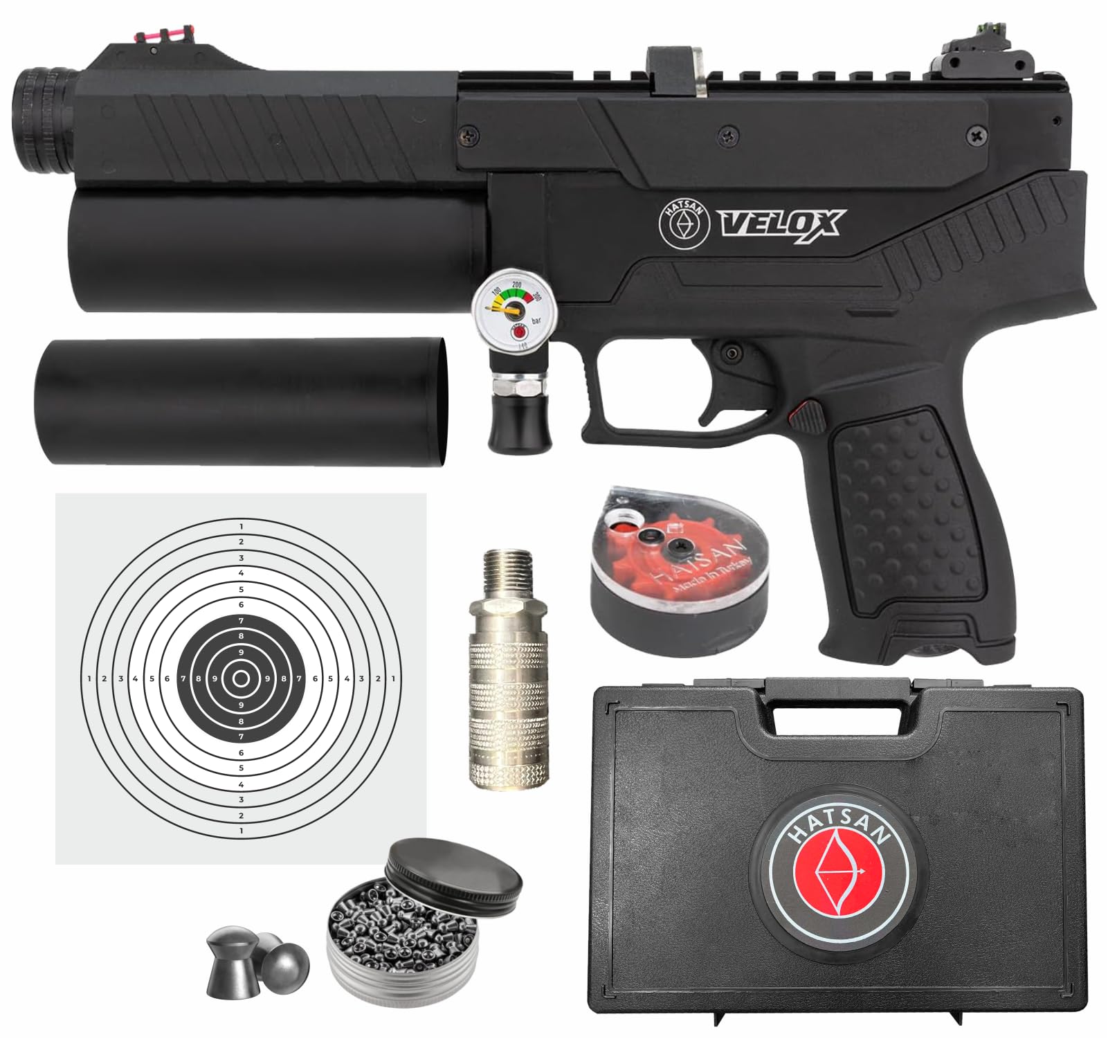 Amazon.com : Wearable4U Hatsan Velox PCP Air Pistol .22 Cal Semi