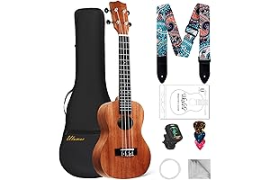 Concert Ukulele for Adults Beginners - 23 Inch Mahogany Wood Ukulele