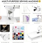 Magicfly Mini Sewing Machine for Beginner, Dual Speed Portable Sewing Machine with Extension Table, Light, Sewing Kit for Household, Travel