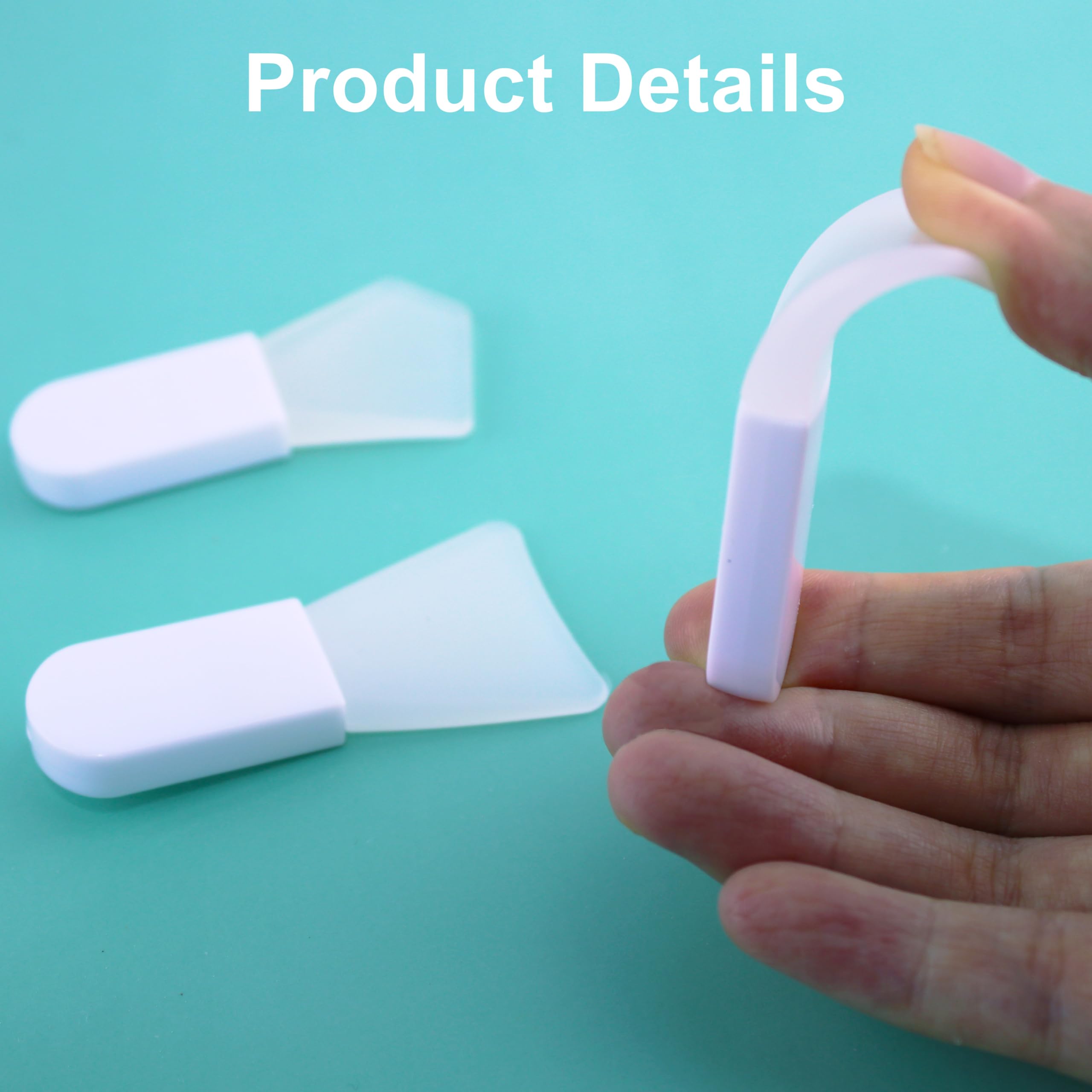 Lot de 4 pinceaux applicateurs de masque facial en silicone souple - Outils de beauté portables pour le visage, masques de boue, masques cosmétiques, masques à l'argile, masques pour les yeux, lotions