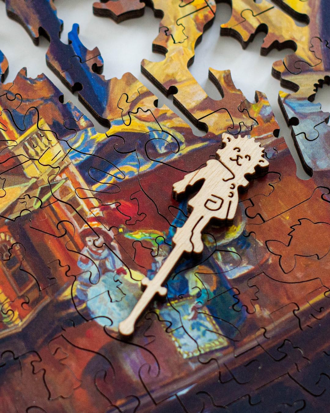 DAVICI | Drewniane Puzzle | D4 - Doll House | 240 sztuk | Rozrywka dla dorosłych i dzieci | Wyzwanie umysłowe | Unikalne kształty | Niesamowite wzory | Dekoracja koronki | Prezent |