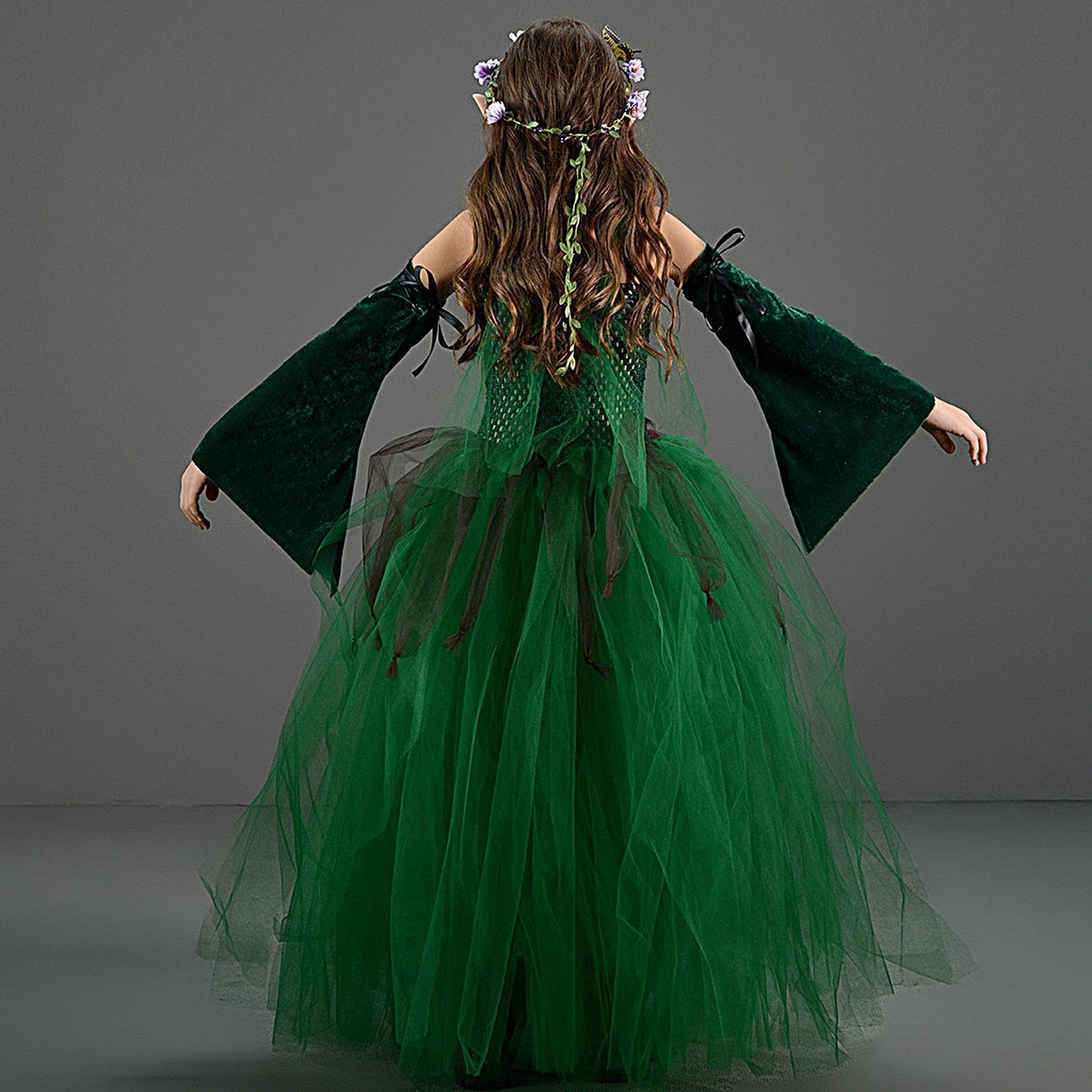 Costumi Di Halloween Per Bambine Gonna Tutù Verde Fata Da Bambina Sul | Costume Fata Bambina Per Feste A Tema In Maschera Spettacoli Teatrali Carnevale Compleanni E Eventi Scolastici