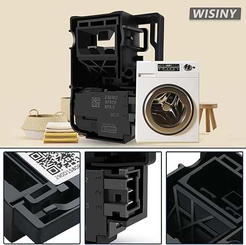 Miniatura 10 de WISINY WH01X24381 4502680 Bisel de bloqueo de tapa de arandela compatible con GE Lavadora Tapa Bloqueo Bisel Piezas de Repuesto y Piezas de Repuesto