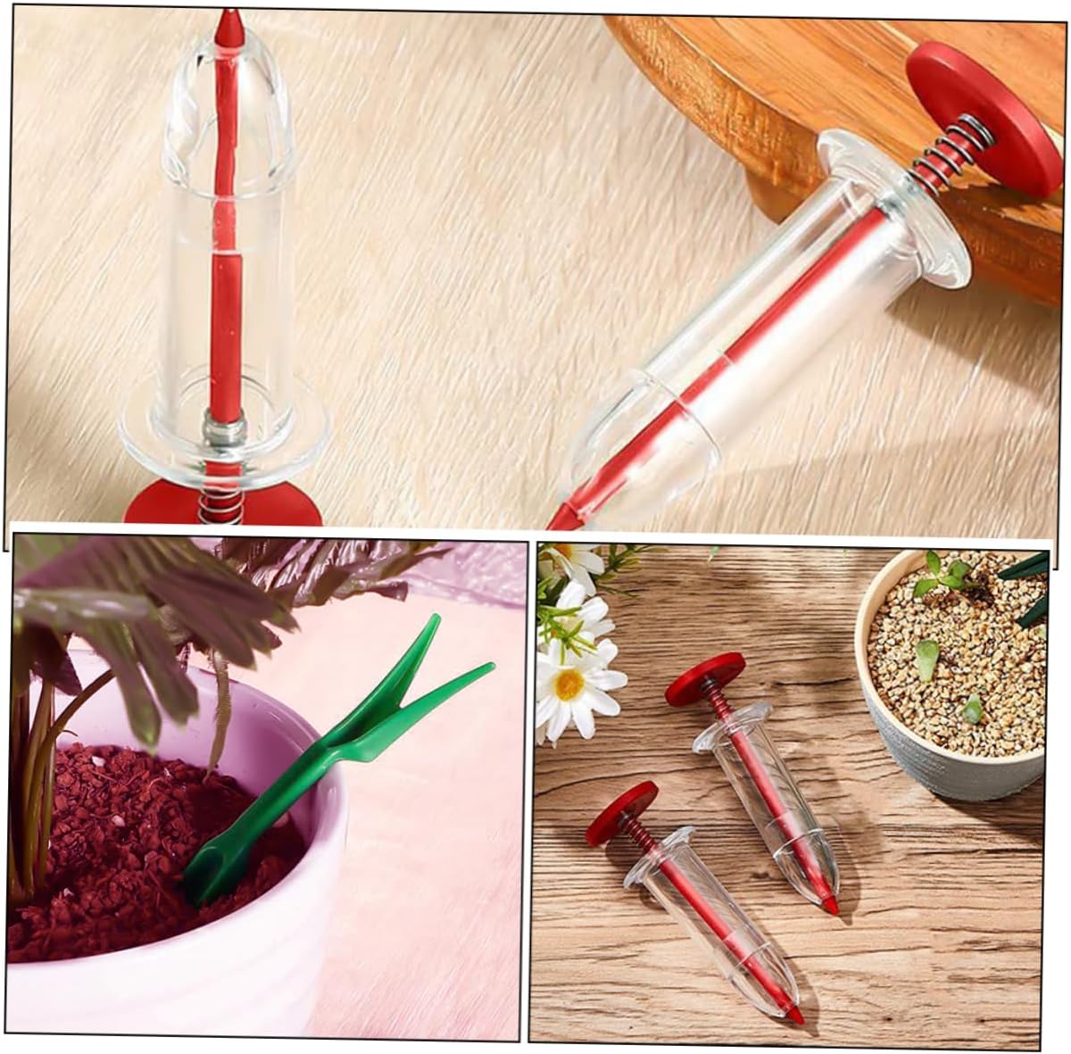 Handheld Seeder Tool Garden Seeder Seed Spreader for Lawns Planter Manual