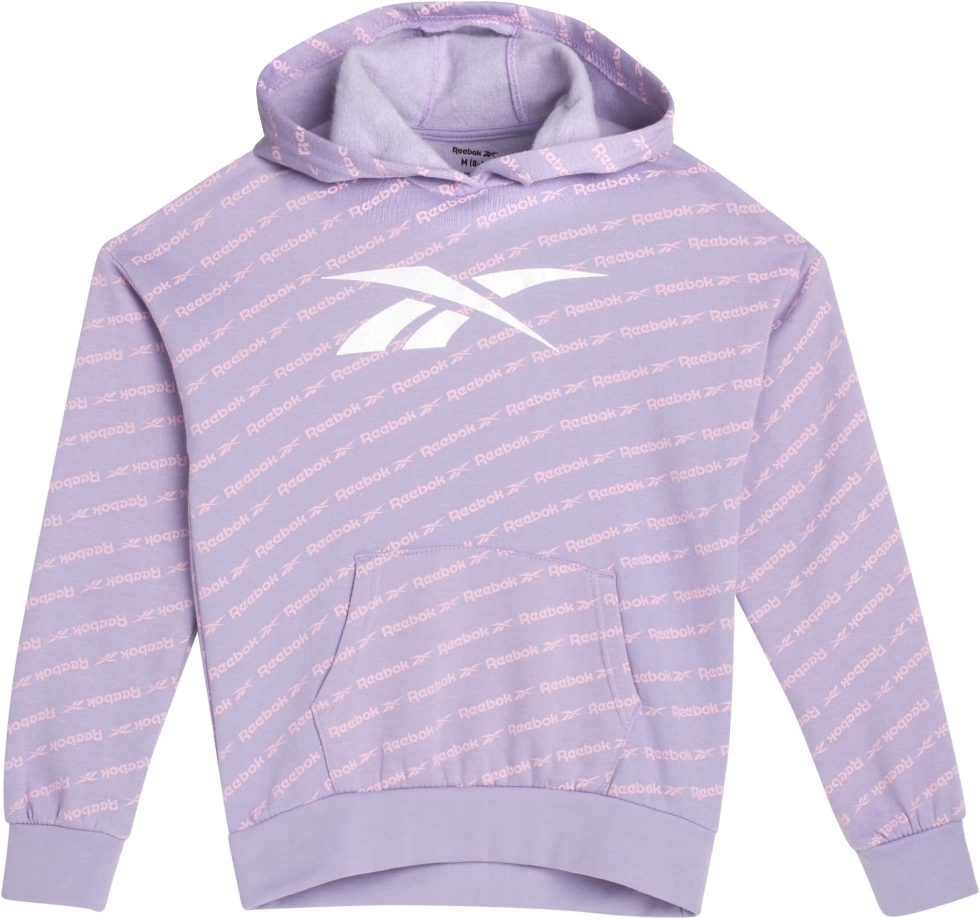 ReebokGirls’ Sweatshirt – Fleece Pullover Hoodie Sweatshirt - Casual Top - Fashion Hoodie Sweatshirt for Girls (7-16)