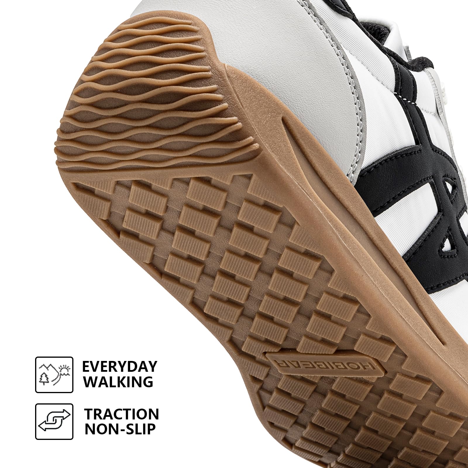 HOBIBEAR Zapatos descalzos unisex | puntera ancha | zapatillas transpirables para el tiempo libre - 4