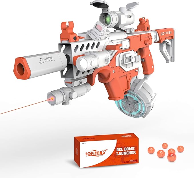 SOFITEN Gel Ball Blaster Electric Drum and Folding Stock