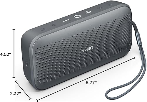 Miniatura 8 de Tribit StormBox Flow Bluetooth Speaker, Portable Wireless Speaker with XBass, 30H Playtime, IP67 Waterproof, Bluetooth 5.3, TWS, Custom EQ, Type-C