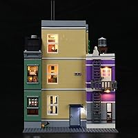 Vista 4 de BRIKSMAX Kit de iluminación LED para comisaría, compatible con el modelo de bloques de construcción Lego 10278, no incluye el juego de Lego