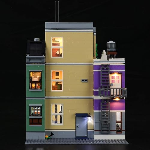 Miniatura 4 de BRIKSMAX Kit de iluminación LED para comisaría, compatible con el modelo de bloques de construcción Lego 10278, no incluye el juego de Lego