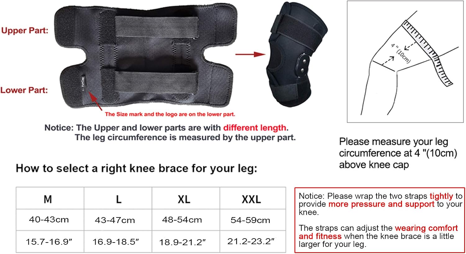 Black Friday 🔥 FunCee Hinged Knee Brace, 4 available sizes Adjustable Compression Wrap for Men & Women, Knee Support for ACL, Tendon, Ligament & Meniscus Tear Injuries, Sports in Gym Basketball Running Football (XL) Flash Deals - 50% OFF FunCee Hinged Knee Brace, 4 available sizes Adjustable Compression Wrap for Men & Women, Knee Support for ACL, Tendon, Ligament & Meniscus Tear Injuries, Sports in Gym Basketball Running Football (XL)