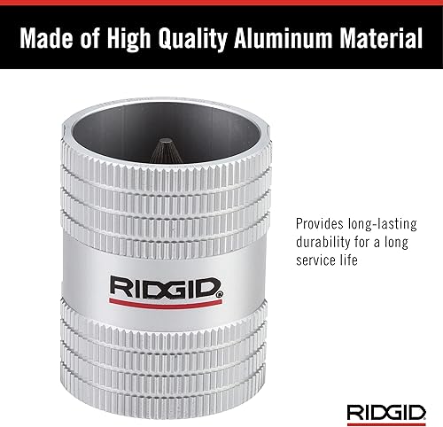 Miniatura 7 de RIDGID 29983 Modelo 223S de 14 pulgadas a 1-14 pulgadas interiorexterior de cobre y acero inoxidable y escariadora de tuberías