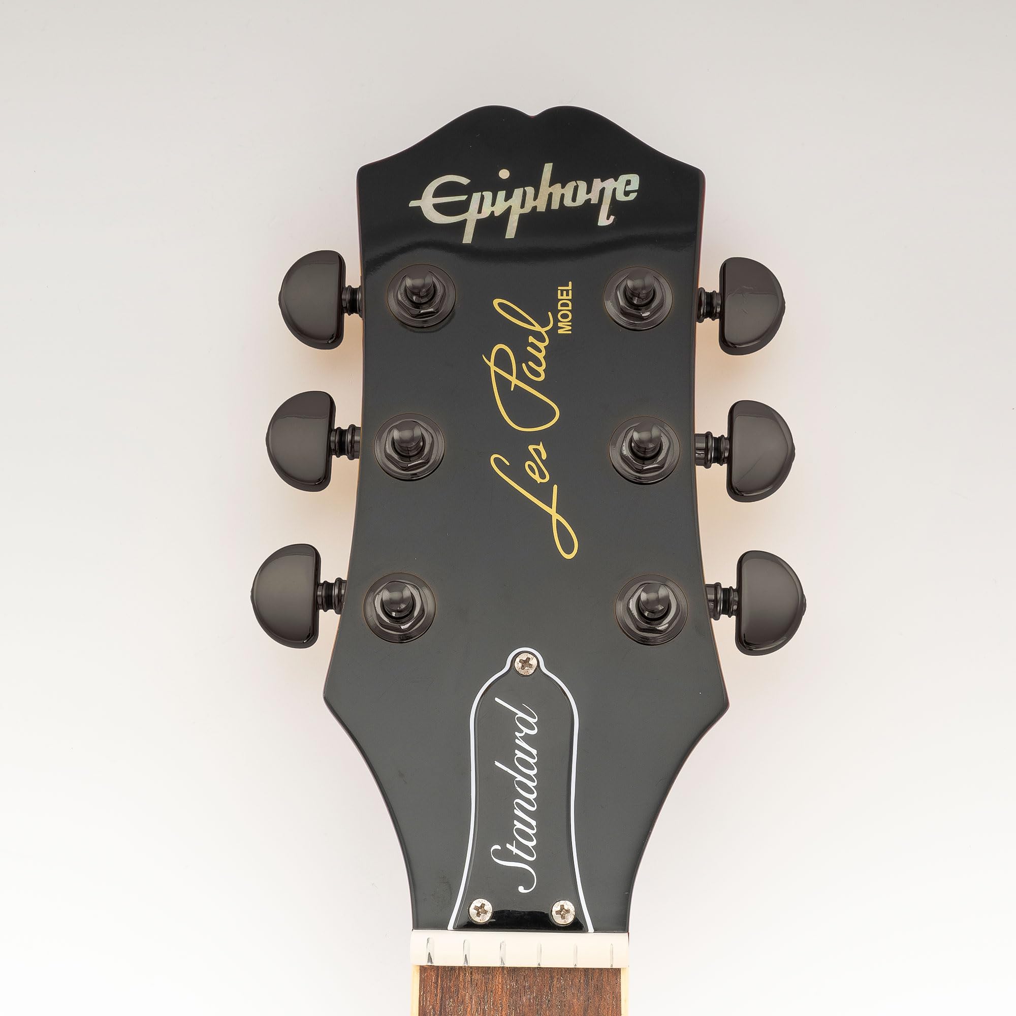 Musiclily Pro R18K 3R3L Clavijas de Afinación Bloqueo 18:1 Ratio Clavijeros Bloqueantes con Botón Media Luna Tornillo 90° para Guitarra Eléctrica Acústica, Negro