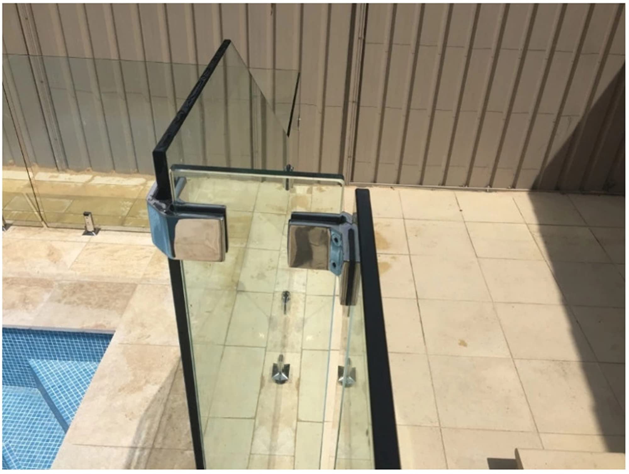 Pinzas para Cristal,Vidrio Soporte Cristal de 90 Grados al Soporte de Esquina de Vidrio