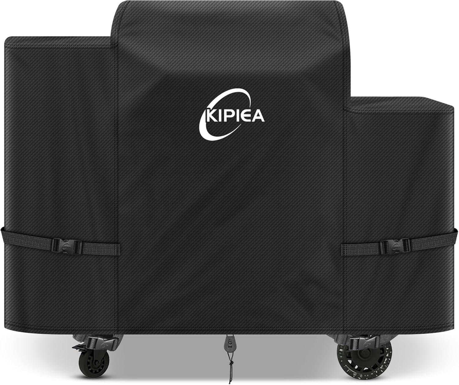 Kipiea 600D Heavy Duty Pellet Grill Cover for Pit Boss Navigator 850/1300, Waterproof Wood Pellet Smoker Cover with Windproof Buckles, UV Resistant, No Tear, No Fading