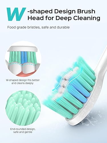 Miniatura 4 de COSLUS Cepillo de dientes eléctrico Sonic para niños y adultos 47000 VPM para limpieza profunda y blanqueamiento con estuche de viaje - 5 modos para