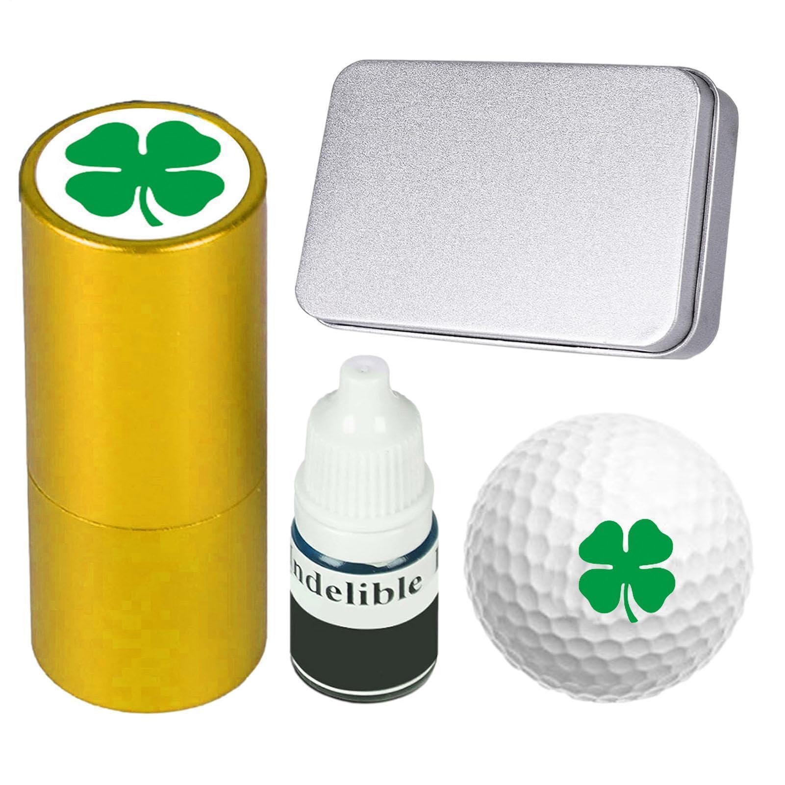 Sello marcador de pelota de golf plantilla de marcado de metal con tinta de secado rápido