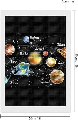 Miniatura 2 de Solar System Diamond Art Painting Kits Full Square Drill DIY Picture Art Crafts for Home Wall Decor
