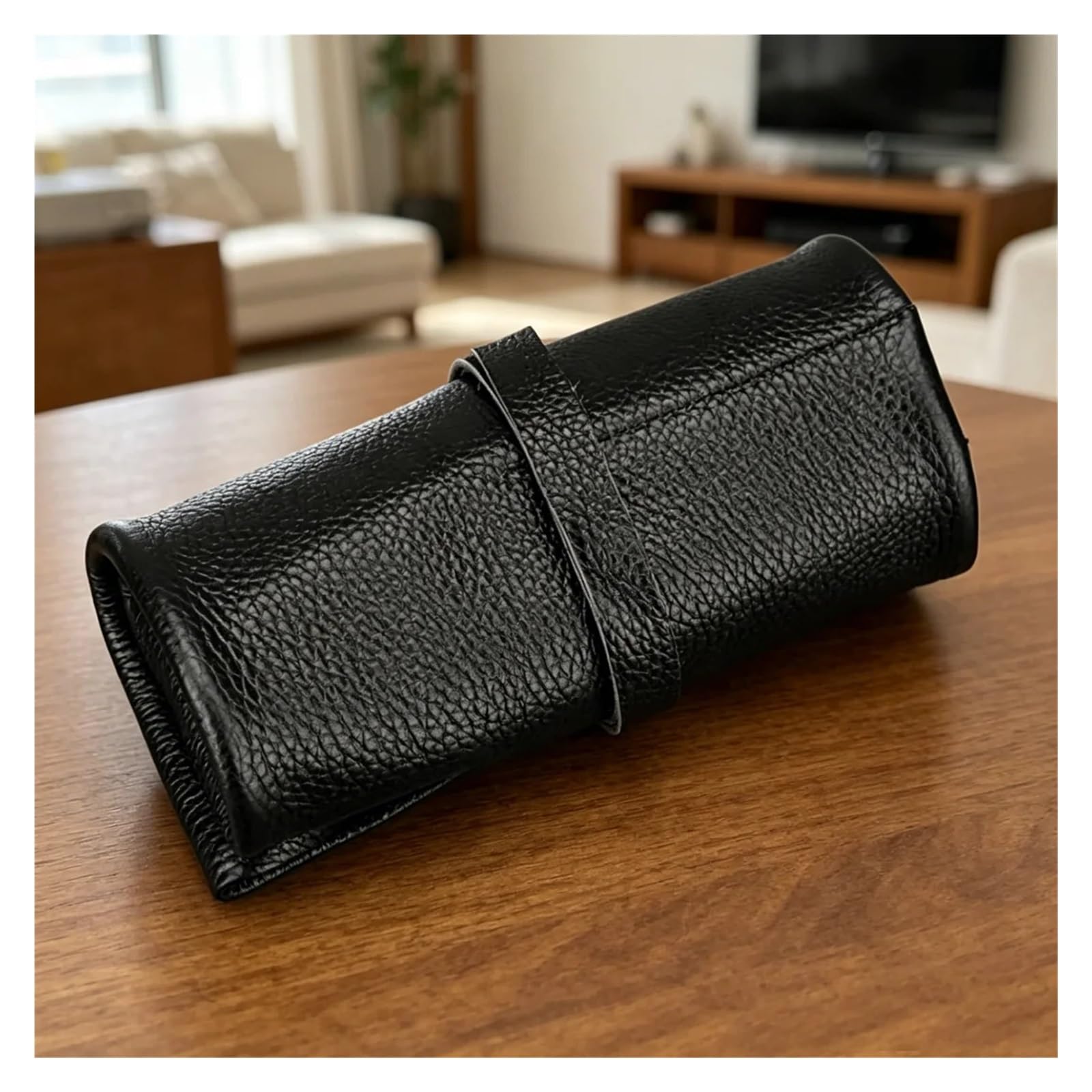 Custodia da viaggio for rotolo di orologio in pelle PU da 1 pz | Conserva e organizza più orologi da polso for i viaggi e la raccolta.(JT-77)