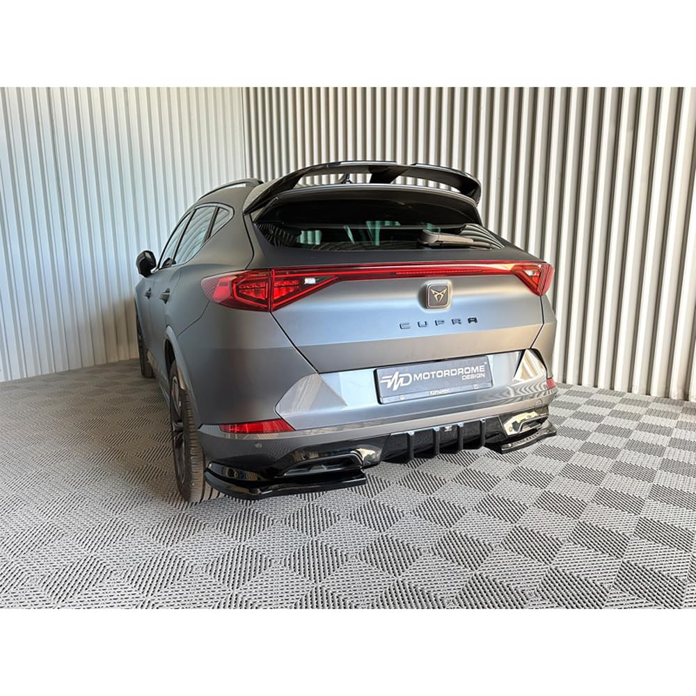Jupe arrière (Diffuseur) compatible avec Cupra Formentor Mk1 2020-2024, Noir