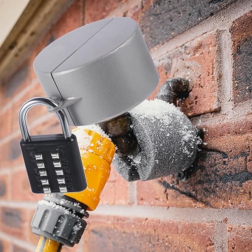 Miniatura 3 de Manguera para exterior, 1 juego de manguera para cerradura de combinación exterior, bloqueo de protección al aire libre, cerradura de protección al
