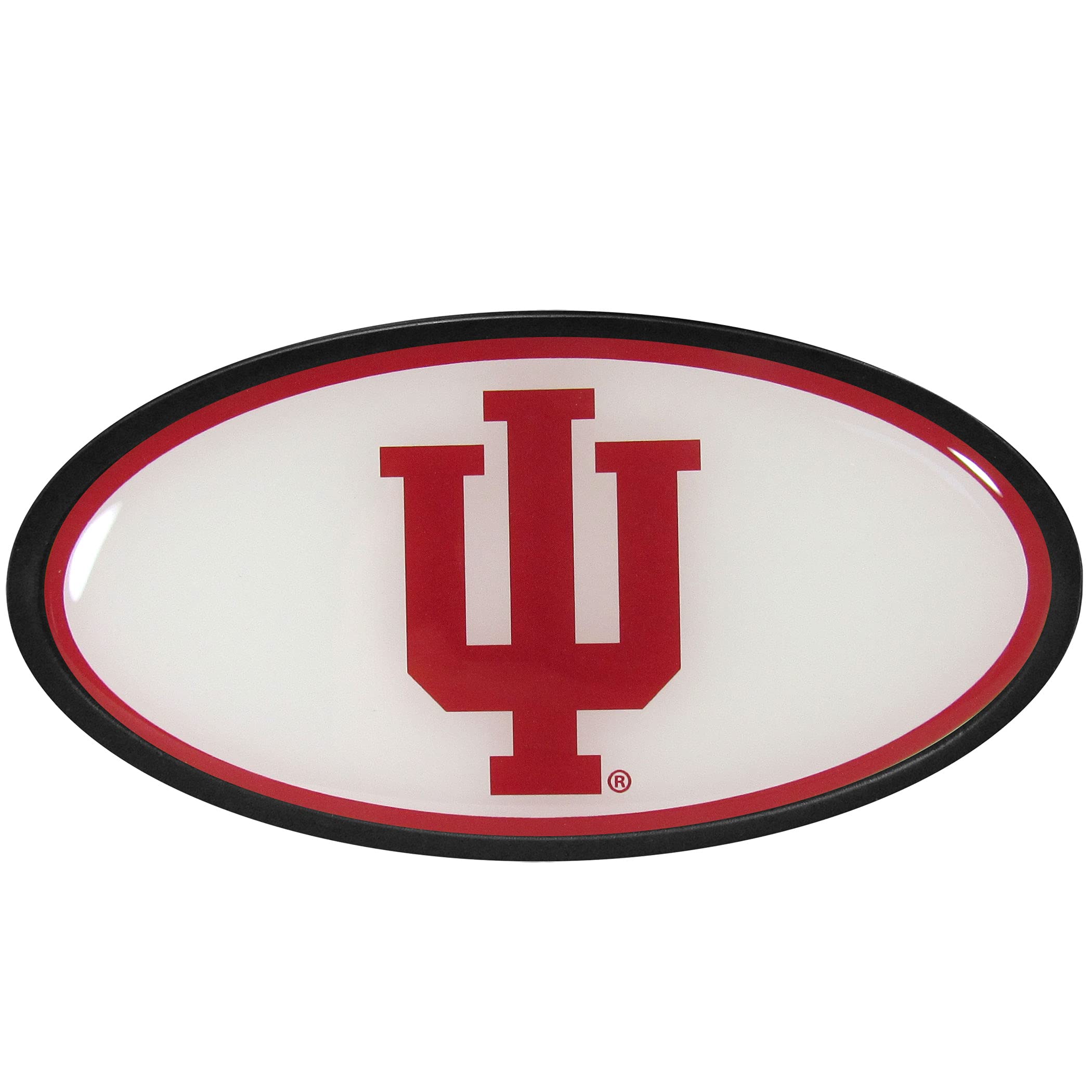 Siskiyou Sports NCAA Indiana Hoosiers Unisex Fan Shop Plastic Hitch Cover Class III, Team Colors