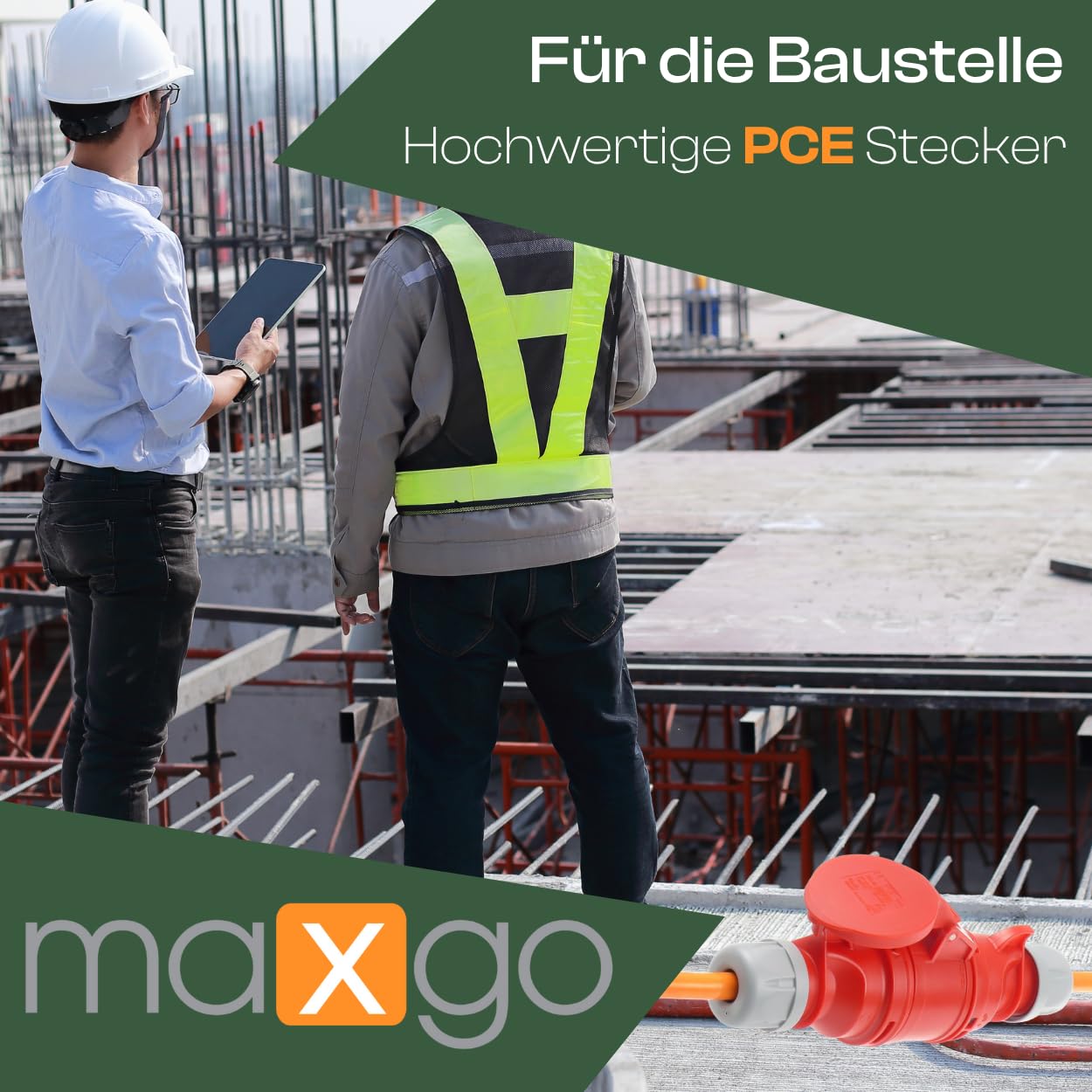 CEE Starkstromkabel Verlängerungskabel 16A 400V Pur-Leitung H07BQ-F 5g1,5 Außen 15m