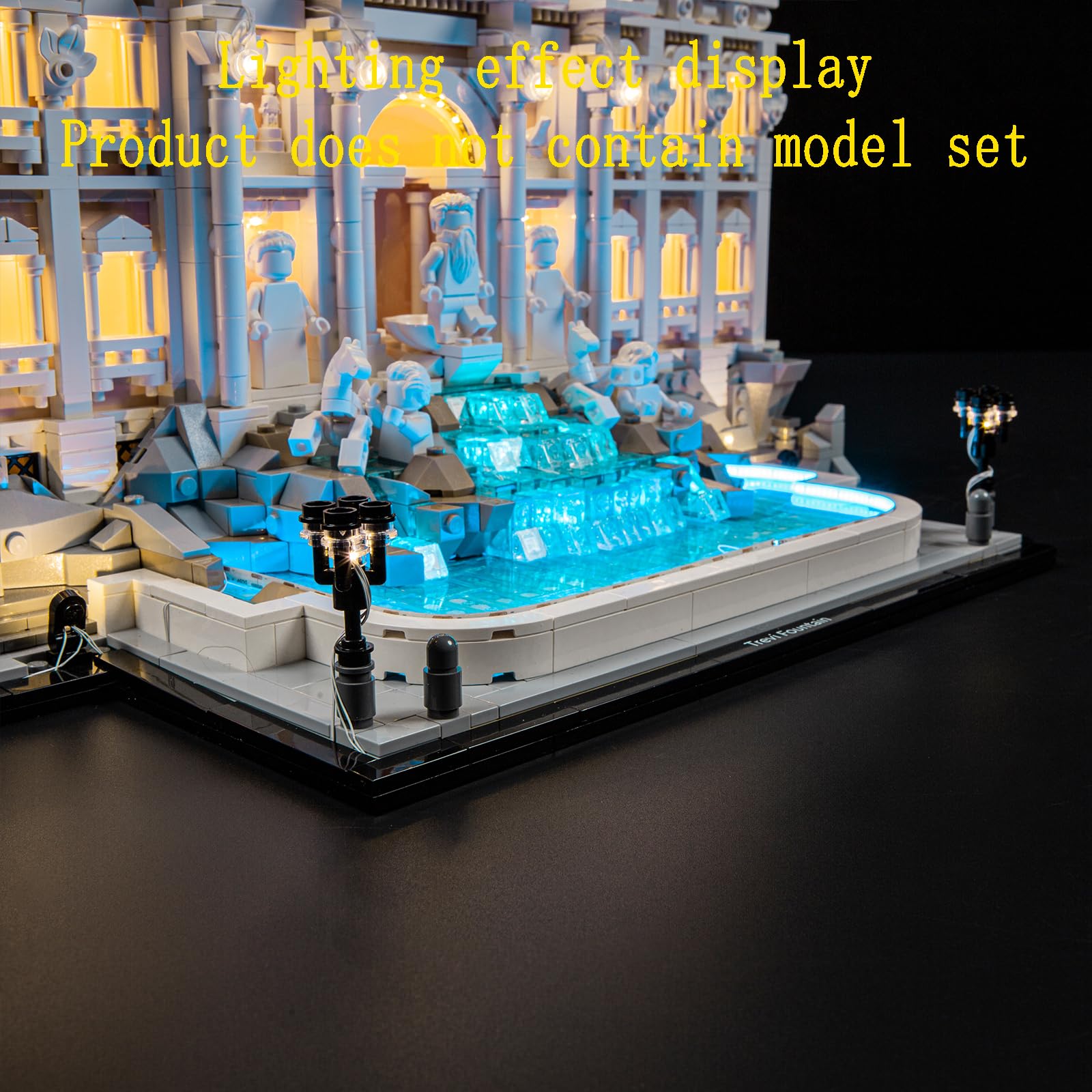GEAMENT Oświetlenie LED Kompatybilne z LEGO Fontanna di Trevi 21062 Model do Składania Klocków (Zestaw Modeli Niezawarty)