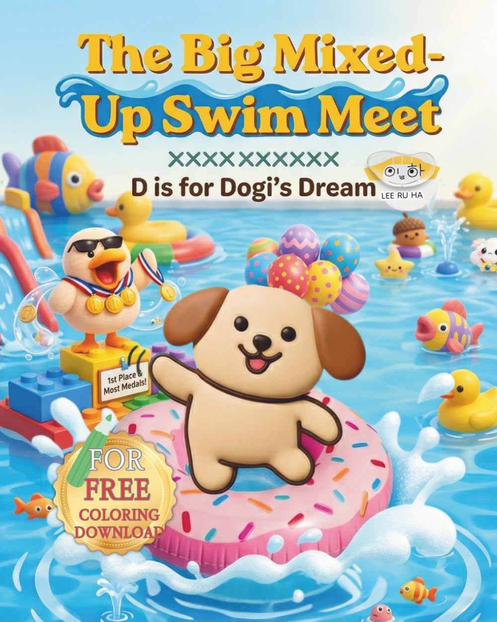 The Big Mixed-Up Swim Meet: D is for Dogi’s Dream (Monkey Palette A–Z Stories by RuHa)