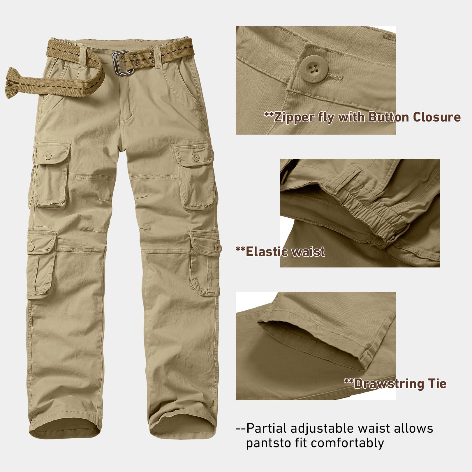 Pantaloni cargo da lavoro da donna, elasticizzati, da trekking, estivi, leggeri, multi tasche, militari, pantaloni da lavoro da donna