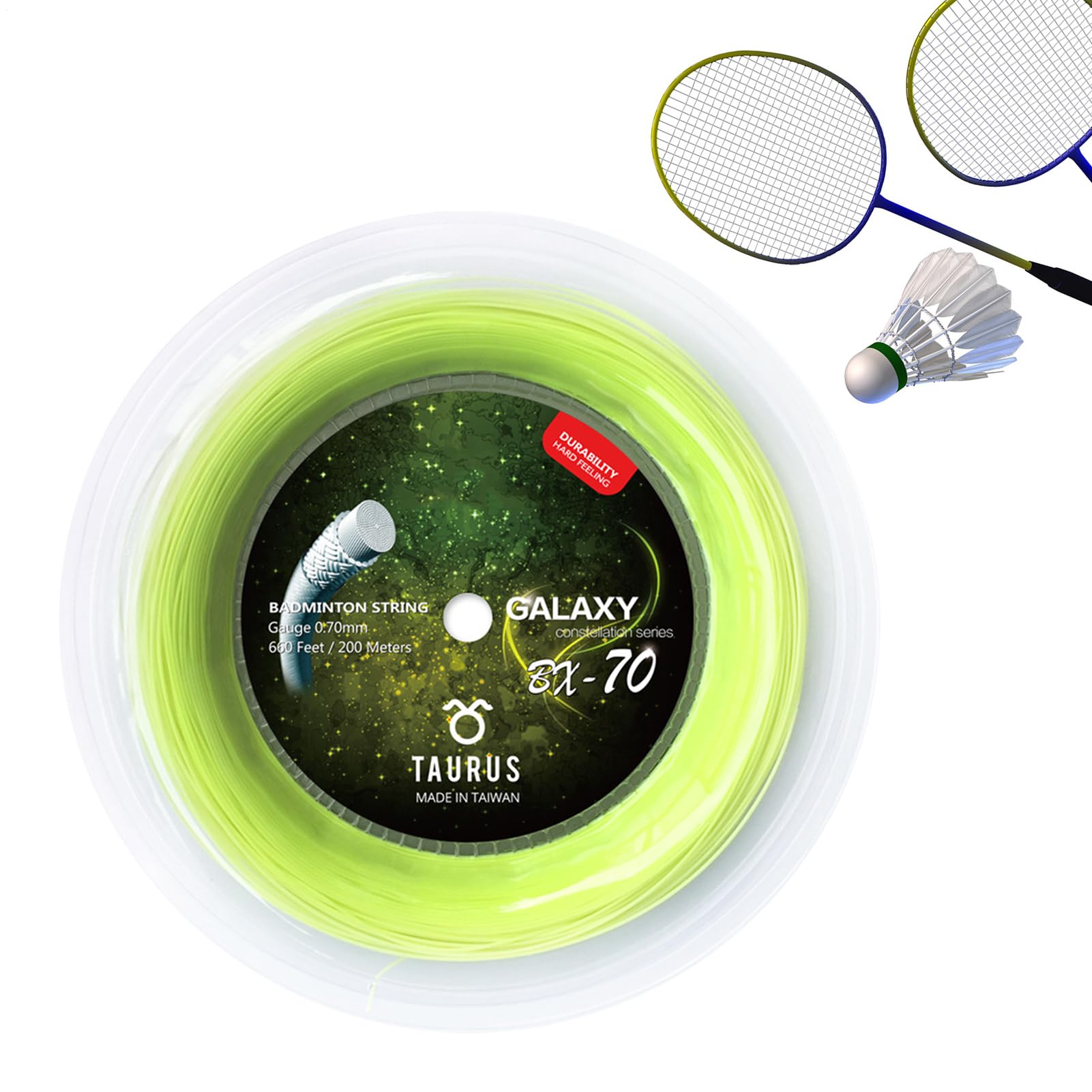 Generisch Badminton Schläger Besaitung | Ersatzsaite Für Badminton-Schläger - Hoch Elastische Besaitung Für Enthusiasten, Anfänger Und Sportler
