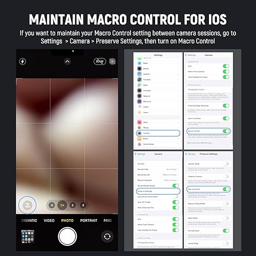 Miniatura 4 de NEEWER Lente de teléfono HD 0.315 in ojo de pez solo para placa trasera de rosca de 0.669 in, gran angular de 220 compatible con SmallRig NEEWER