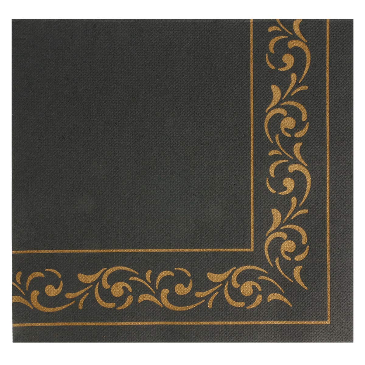 García de Pou 1200 Unidades - 120.48 Troya Servilletas Doble Punto Ecolabel, 18 G/M2, 40 x 40 cm, Negro