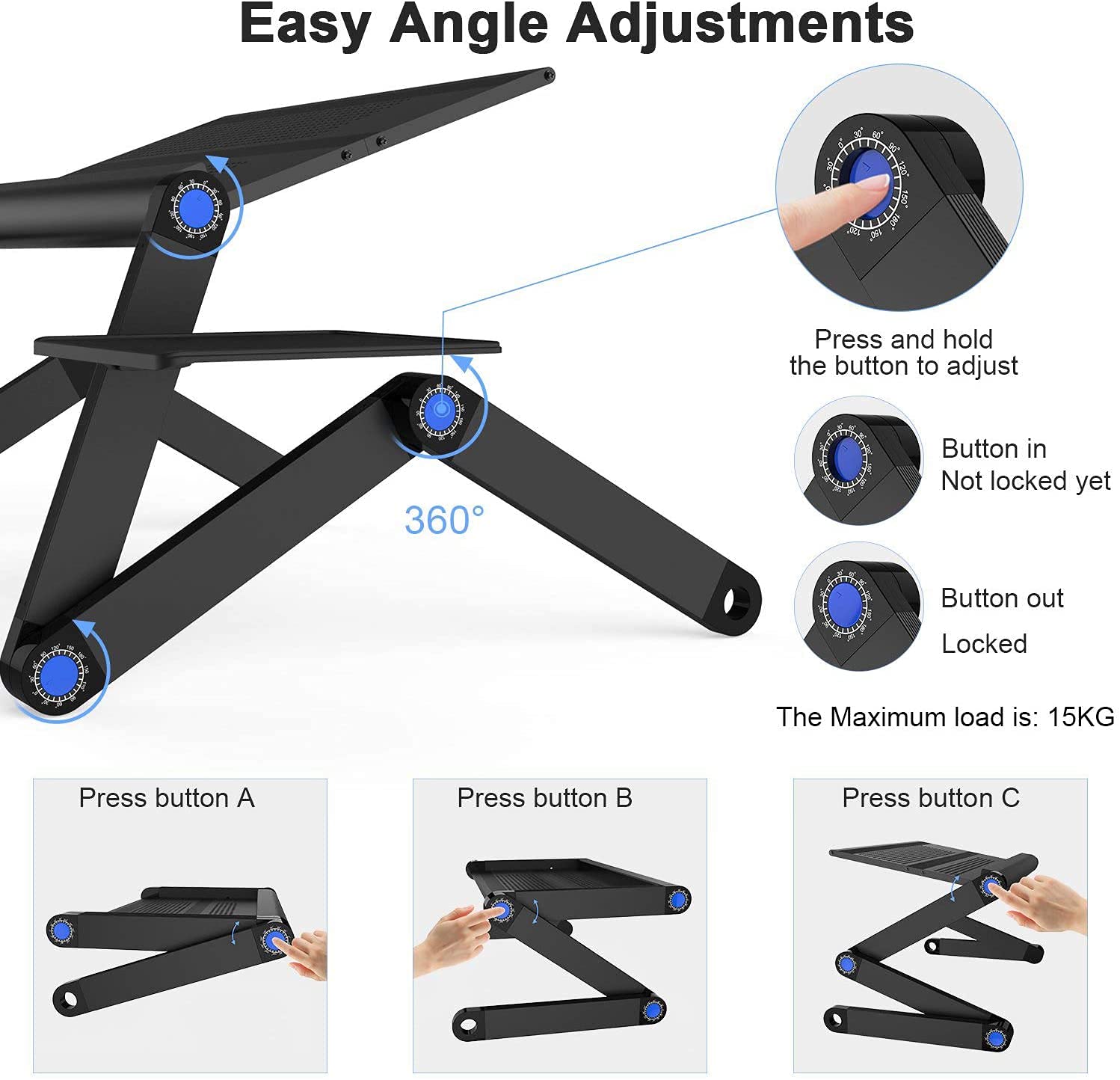 Nestling® Portable Laptop Desk Pc Sofa Stand Air Space Desk Laptop