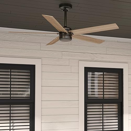 Miniatura 4 de Hunter Fan Company 52264 Burton - Ventilador de techo, bronce noble