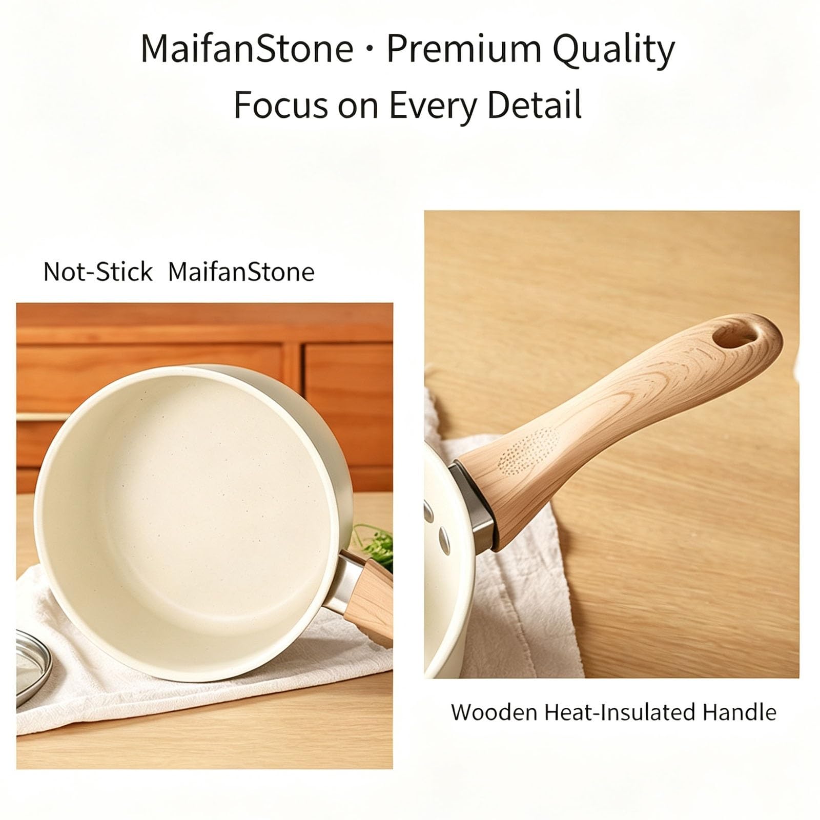 16/18cm Milk Pot with Stainless Steel Steamer Insert