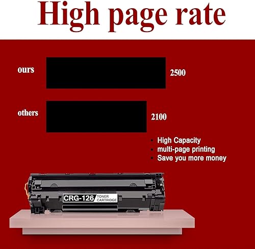 Miniatura 4 de Cartucho de tóner negro 126 compatible CRG 126 3483B001 para impresora Canon ImageClass LBP6230dn LBP6230 LBP6230dw LBP6200 LBP6200d.