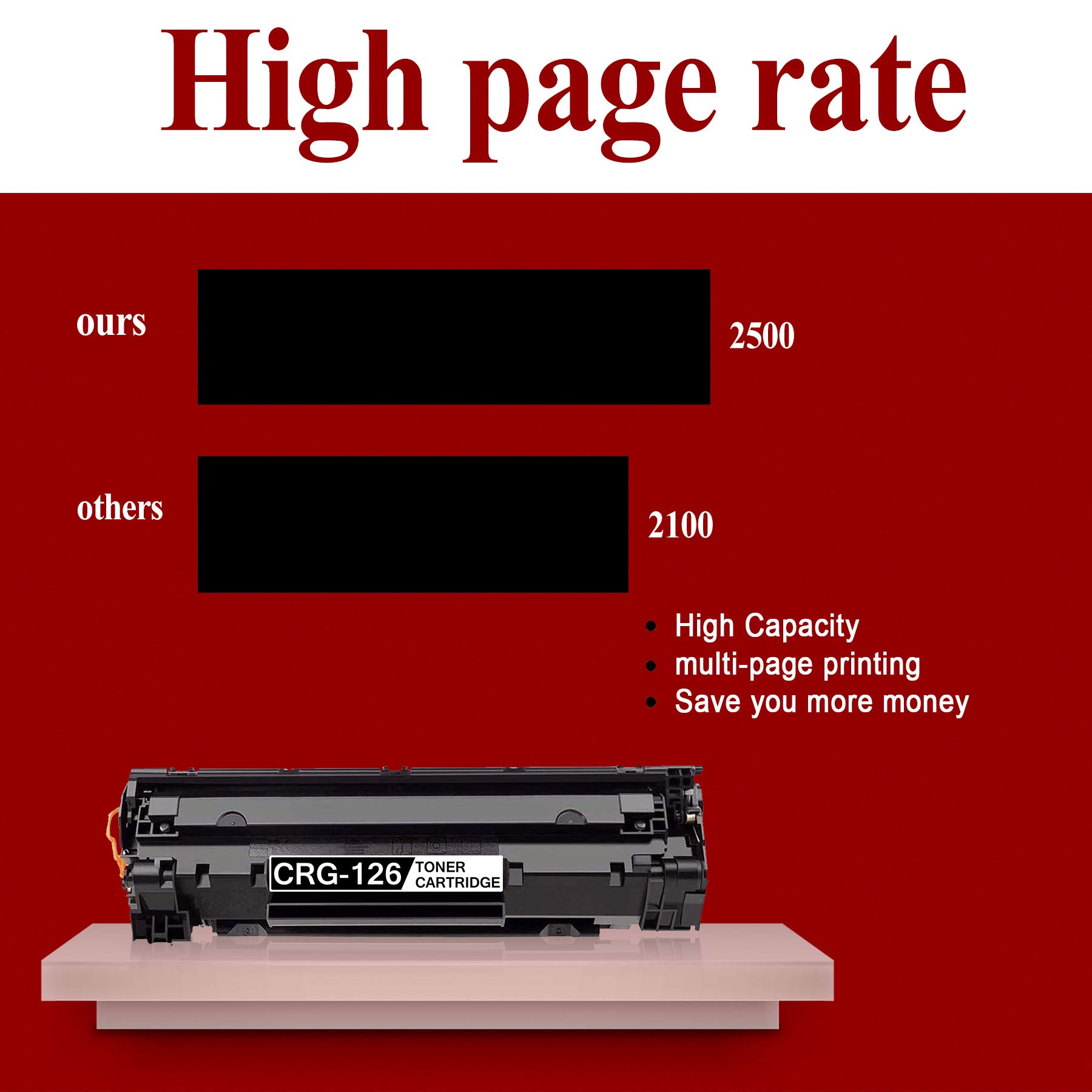 Eizo Coloredge Ineecink Compatible Reemplazo De Cartucho De Tóner Para Canon 126 CRG-126 CRG126 3483B001 Para Uso Con Canon ImageCLASS LBP6200DN 6230DW LBP6230DN Impresora, Negro,1 Pack Canon Scoopic
