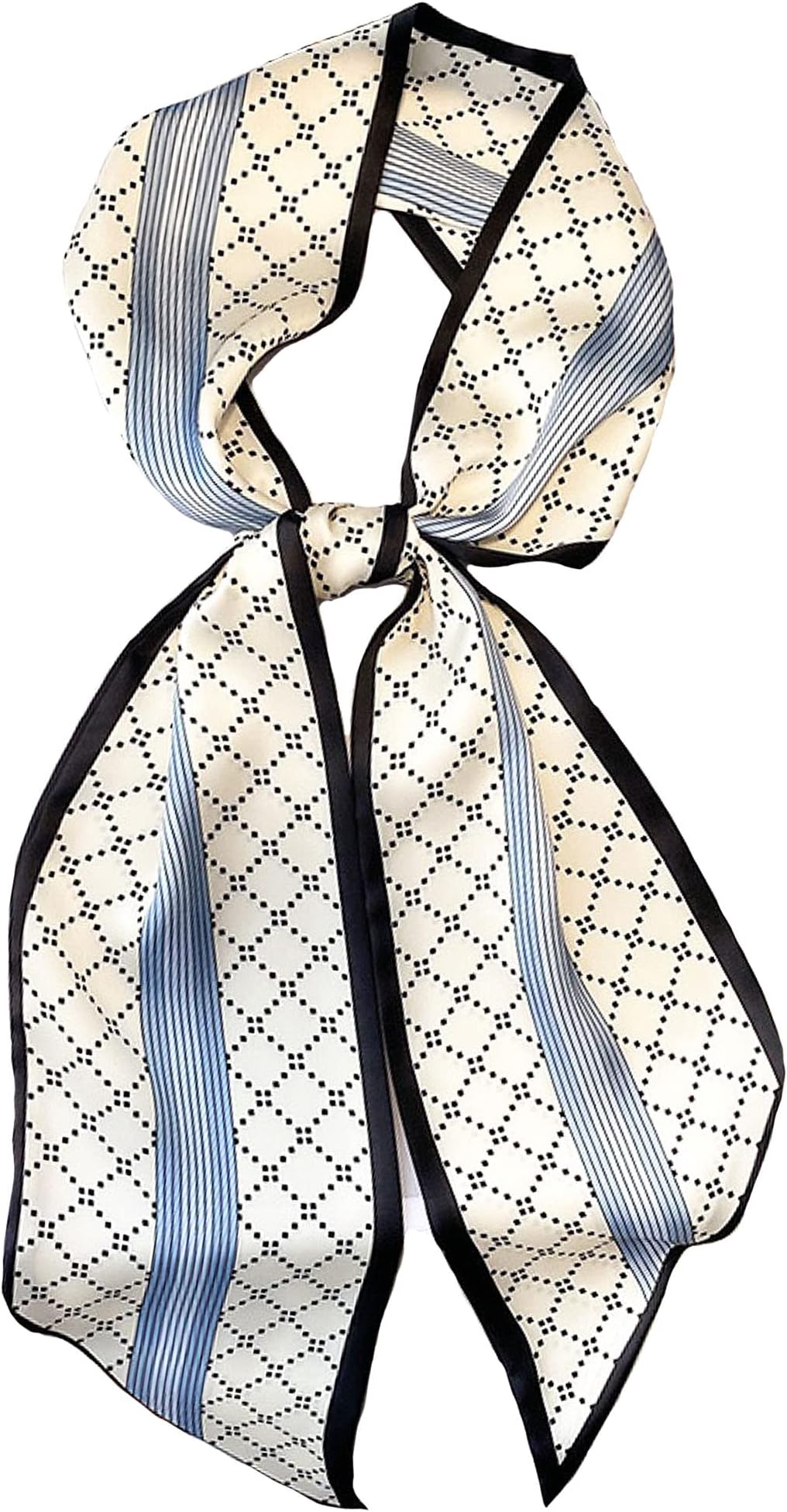 Roizsxfashion satin scarf for hair beach head wraps neck scarves for women lightweight handbag accessories