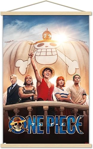 Miniatura 1 de Trends International Netflix One Piece - Póster de pared de una hoja, 22.37 x 34.00 pulgadas, paquete de impresión premium y colgador de madera de