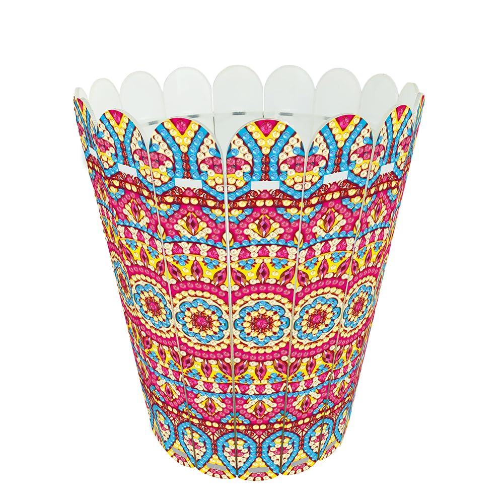 Fiorky L Vase Flowers Diamond Art Kit, 5D Stand Up Diamond Painting Tabletop Ornaments Kit Aesthetic Diy Decors Exquisite Desktop Flower Arrangement Vase Bedroom Table Home Office Decor