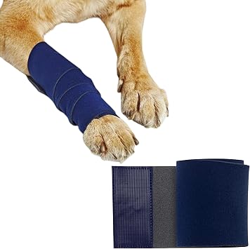 Healers PetCare Dog Leg Wrap with Gauze Insert, Small 18-Inch