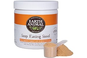 Earth Animal Stop Eating Stool Nutritional Supplement for Dogs & Cats 8 oz