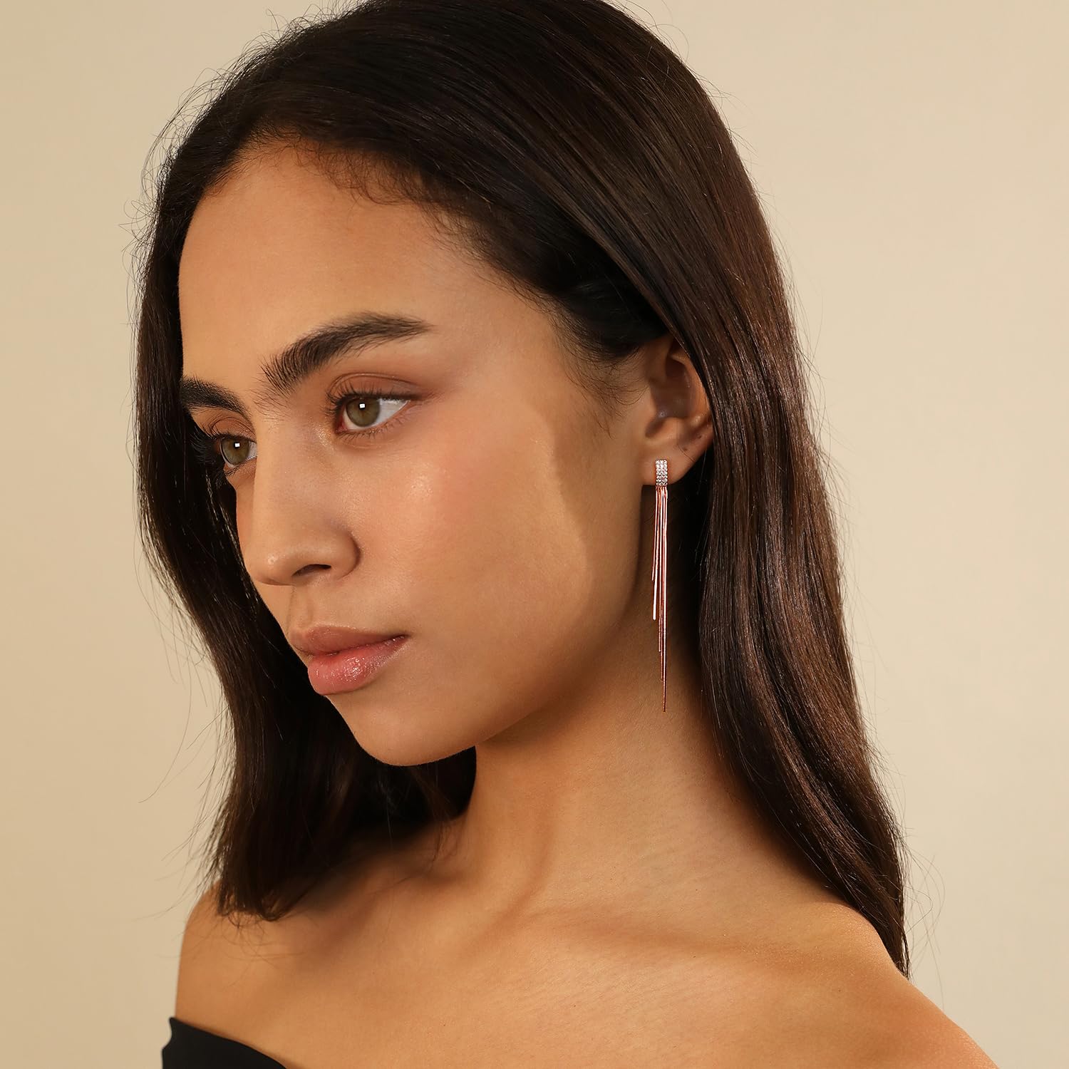 Meissa Sterling Silber Dangle und Drop Ohrringe für Frauen Cubic Zirkonia Lange Ohrringe Statement Diamant Ohrringe Hypoallergen