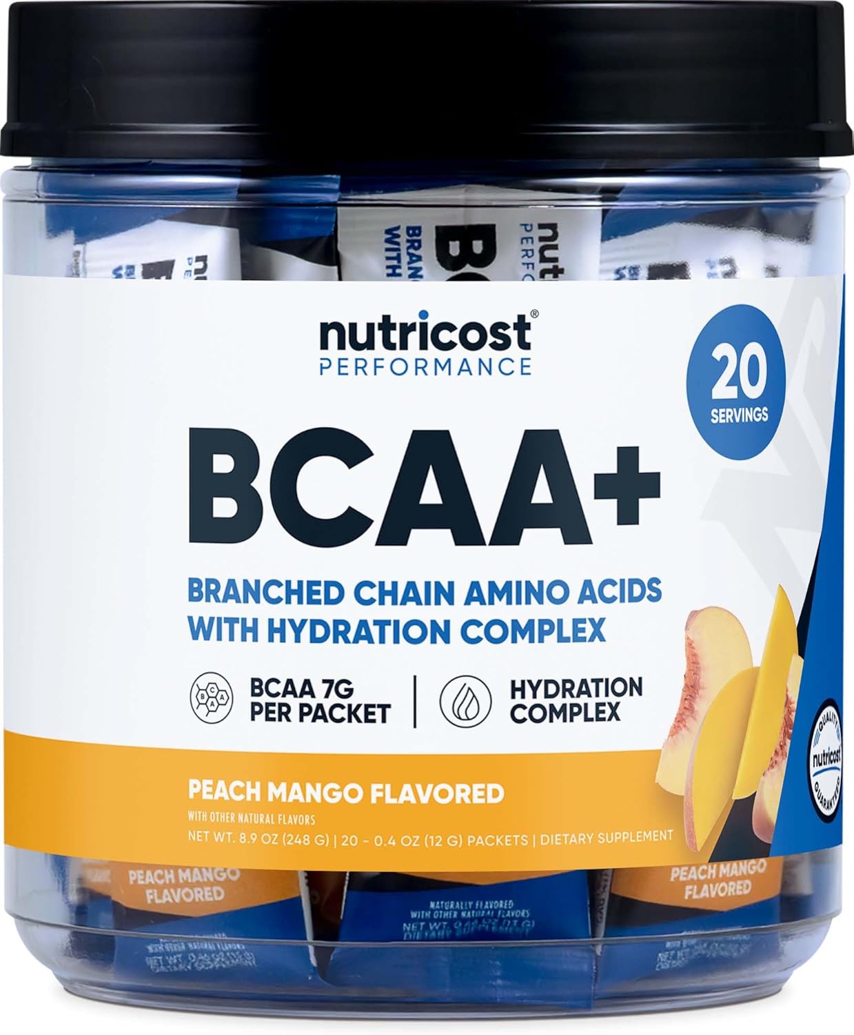 Nutricost BCAA+ Hydration Variety Pack (20 Stickpacks) - Branched Chain Amino Acids with Hydration Complex - Gluten-Free, Non-GMO