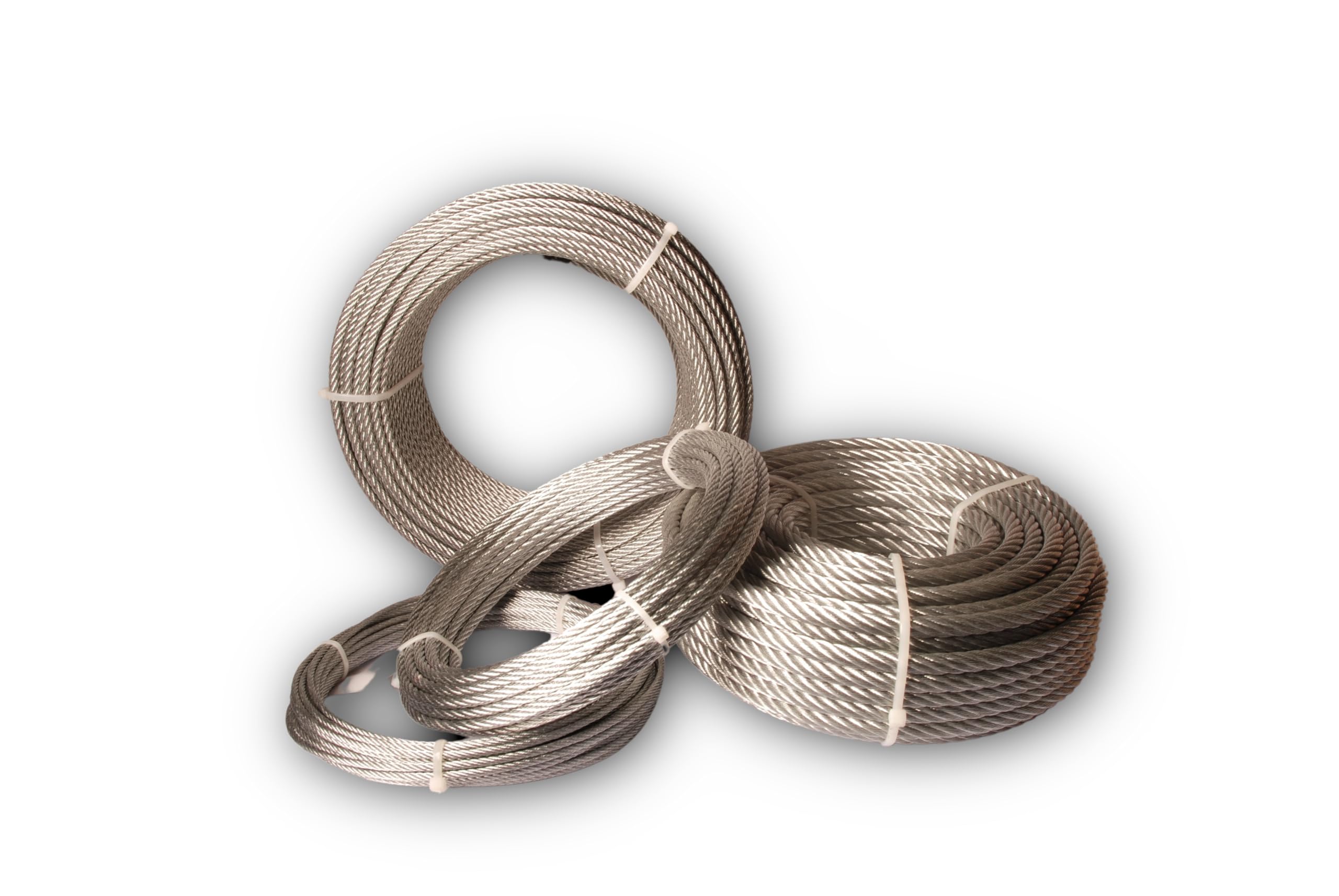 Chapuis - Câble de Traction Non Gainé - Acier Dur Galvanisé - Charge de Travail Indicative 160 kg - Diamètre 4 mm - Longueur 50 m - Levage et Remorquage