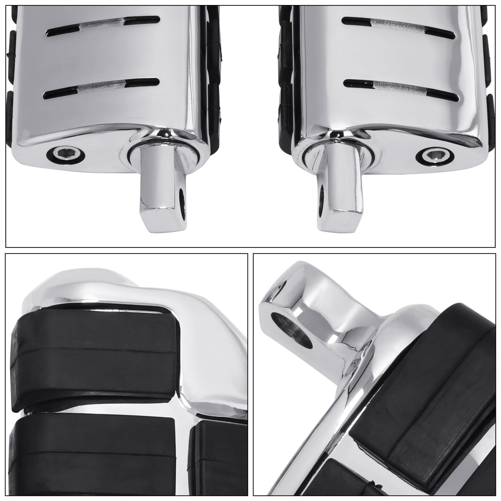Pedana per moto, 10 mm, resistente agli urti, compatibile con Harley Road King Sportster XL 883 XL 1200