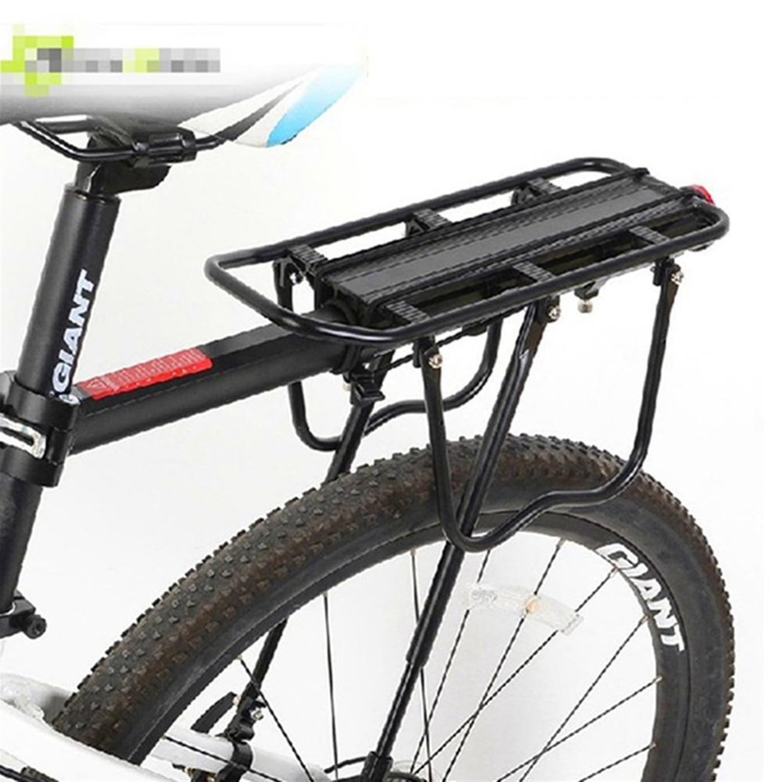 Portaequipajes Bicicleta Portador de equipaje de bicicletas Carga de aluminio Rack trasero Ciclismo Ciclismo Piedo Soporte Soporte para 20-29 pulgadas Bicicletas con herramientas de instalación Portab